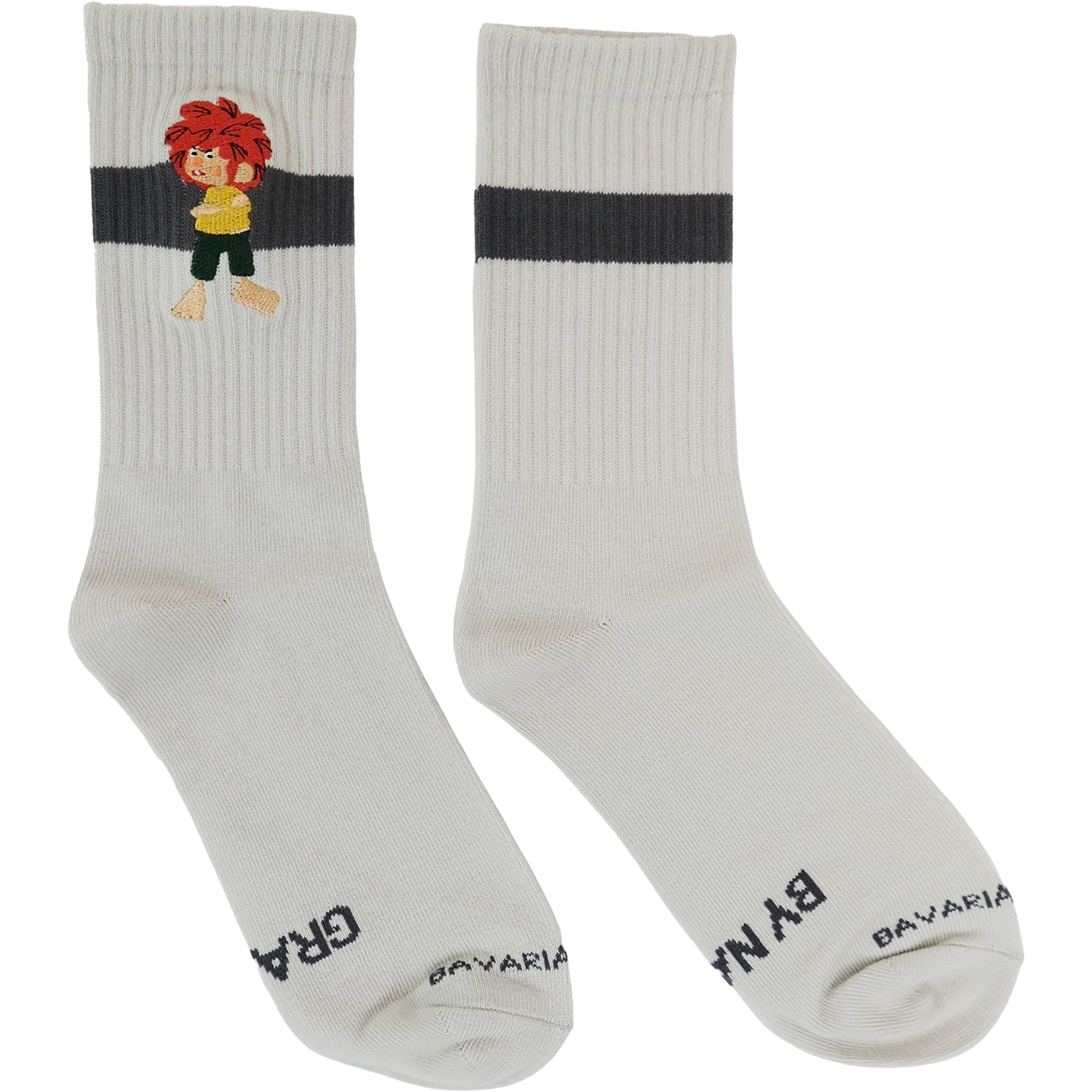 Bavarian Caps Pumuckl Grantig Freizeitsocken weiss Größe 36 Lifestyle Hautfreundlich