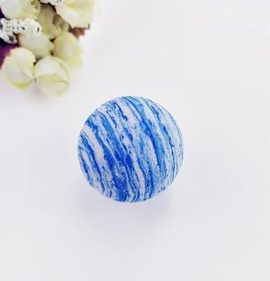 Uplift Essentials Planet Texture Foam Cat Toy Balls blue