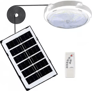 Inspire Curations Solar LED Ceiling Light With Remote IP65 Waterproof Solar Ceiling Light For Indoor & Outdoor Balcony, Garden & Hallway 60w