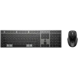 HP 720 Multi Rchrgbl WLS KB MS (Nummernblock, Kabellos), Tastatur, Schwarz