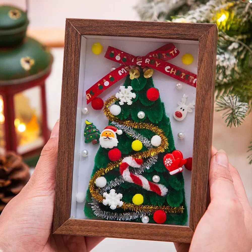 INF DIY Weihnachtsfoto-Rahmen Ornament - Handgefertigtes Bastelset