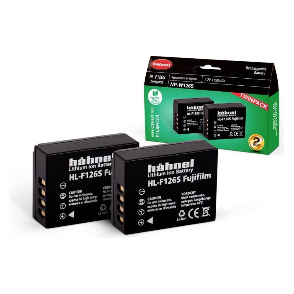 Hähnel HL-F126S, 2er Kamera-Akku ersetzt Original-Akku NP-W126 7.2 V 1130 mAh (Kamera Akku) (10001603)