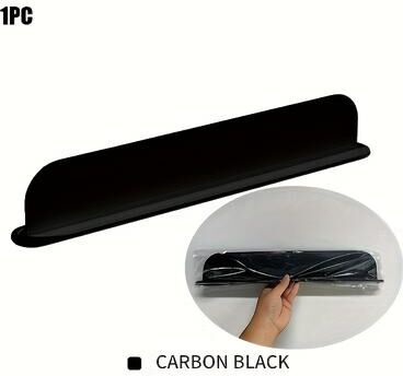 Inspire Daily Merch Water Barrier Silicone Sink Splash Guard With Suction Cups For Dishwashing Kitchen Lab Use black