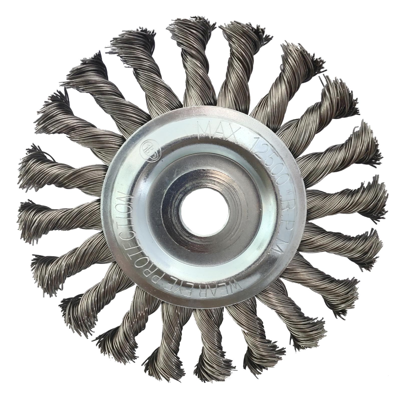 KS Tools Rostfreie Stahldrahtrundbürste 0,5mm, Ø 125mm (340.0047)
