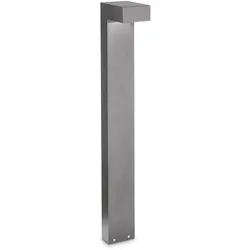 Ideal Lux Outdoor Wegeleuchte SIRIO BIG, 80cm, 2x G9, IP44, Aluminium / Pyrexglas, grau IDEA-246963