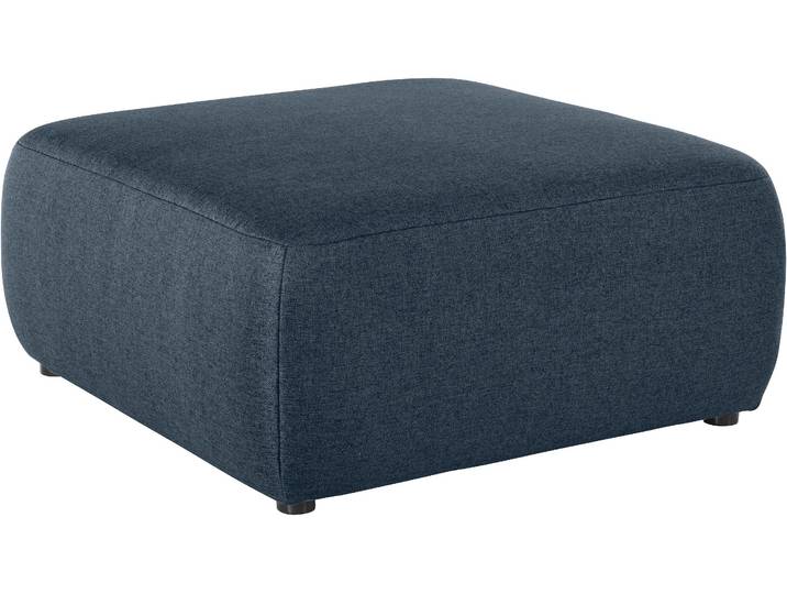 Hocker DOMO COLLECTION Cesena modern, zeitlos und bequem , blau (dunkelblau), B:88cm H:39cm T:88cm, Hocker, Hocker