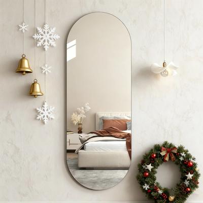 Inspired Living Arched Self Adhesive Full Length Acrylic Mirror For Wall 36.6x114cm 2pcs