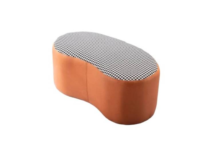 QAUUCP Fußhocker für Wohnzimmer Fuß-Schlafzimmer-Hocker Nordic Schuhwechsel-Ottomane, kreatives Design, Wohnzimmer-Boden-Sofabank(Color3)