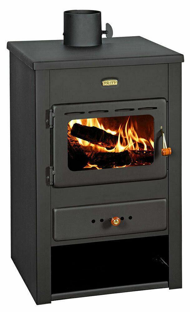 PRITY K12, Freistehender Holzofen mit Sichtscheibe, 10,4 kW, , Ø 130 mm