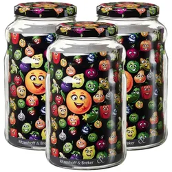 Ritzenhoff & Breker Smile Vorratsglas 2,65 l 3er Set