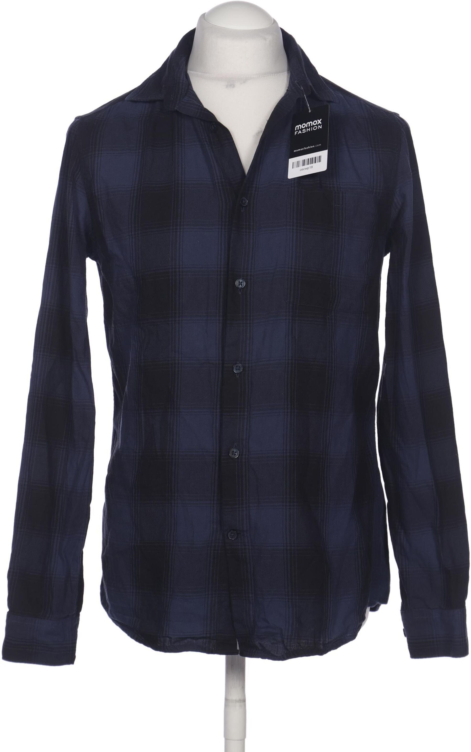 Brice Herren Hemd, Marineblau, Gr. M, Baumwolle - Second Hand