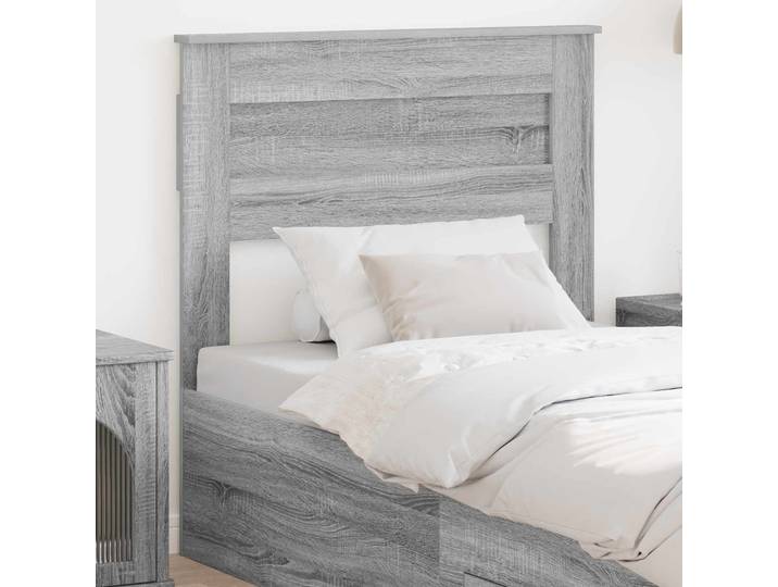 vidaXL Kopfteil Graues Sonoma Holzwerkstoff