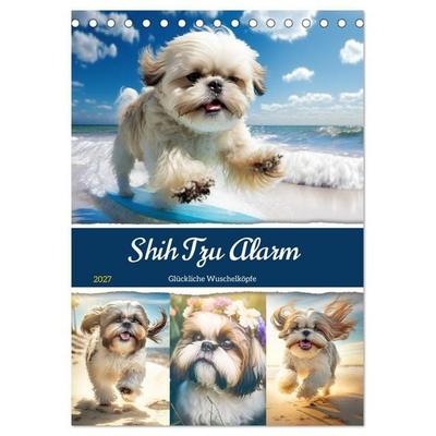 Shih Tzu Alarm. Glückliche Wuschelköpfe (Tischkalender 2027 DIN A5 hoch), CALVENDO Monatskalender