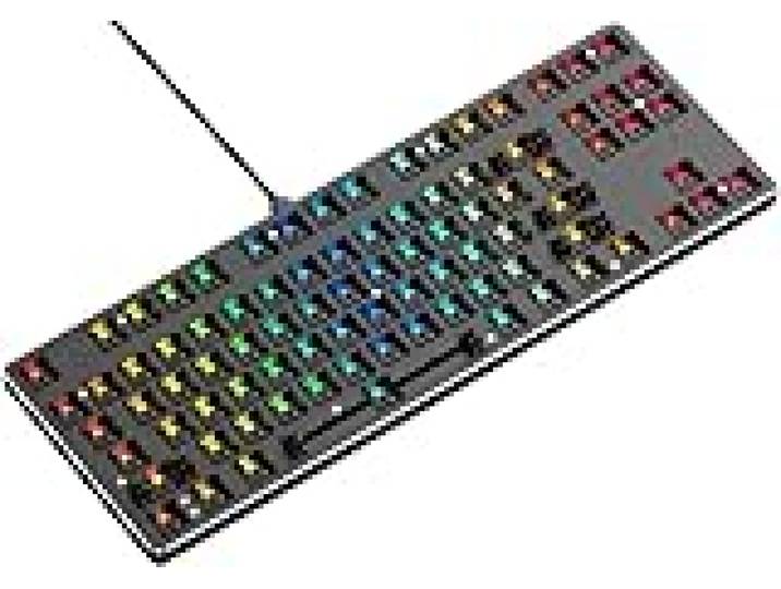 GLORIOUS GMMK TKL (85%) Barebones (endast chassi) – Mekaniskt gamingtangentbord, egen individuell tangentbelysning, lätta byten, anpassningsbart, Amerikansk/ANSI Layout - Svart