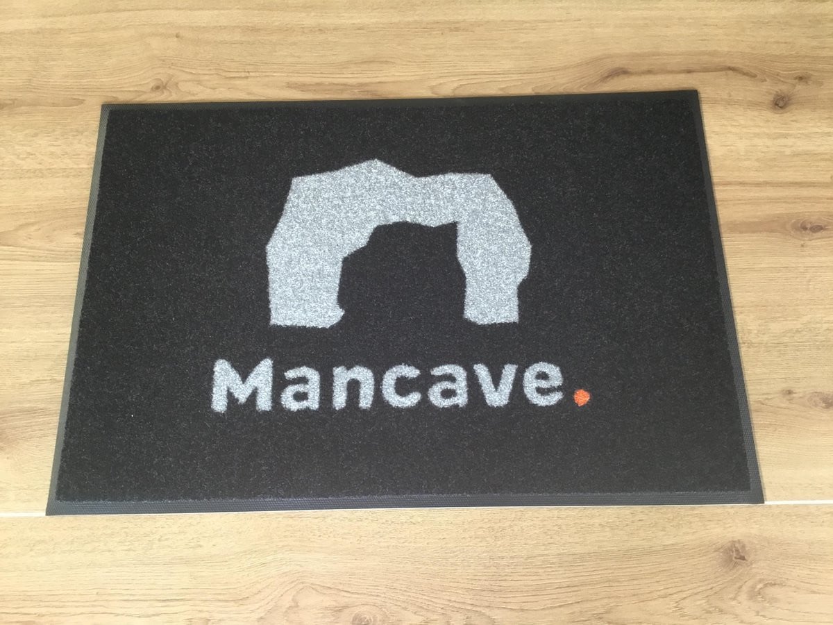 ADMAT Deurmat Mancave zwart B/D: 75 x 50 cm