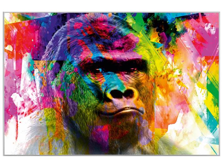 Bild mit Rahmen Pop Art Gorilla image LAND