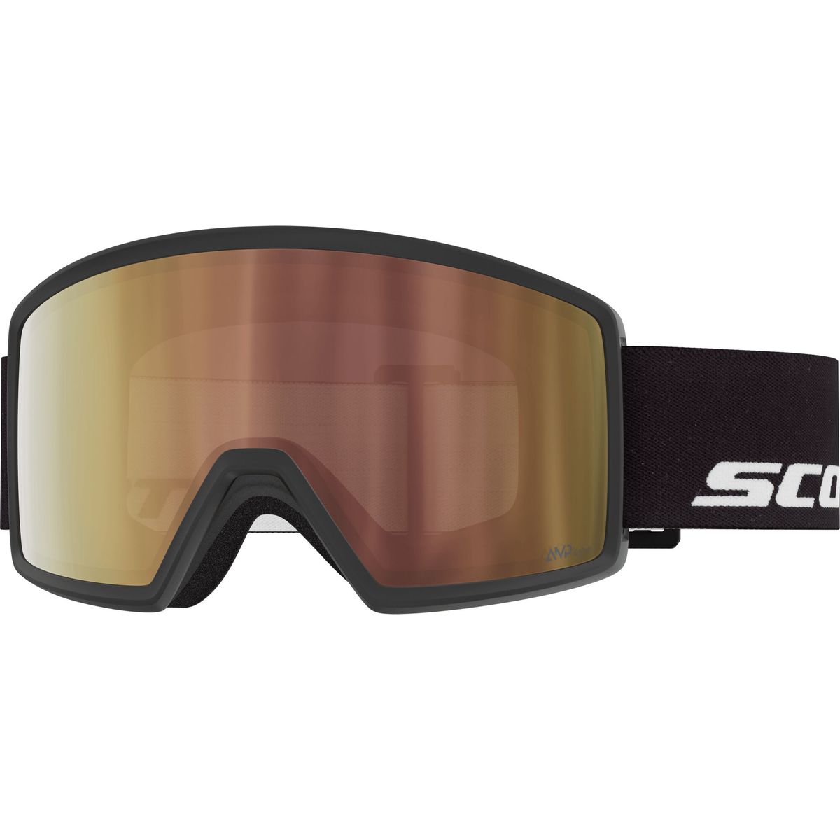 Scott Goggle Neo LS black / amp ls cinnamon chrome s1-3 (0001) - 4253320001375