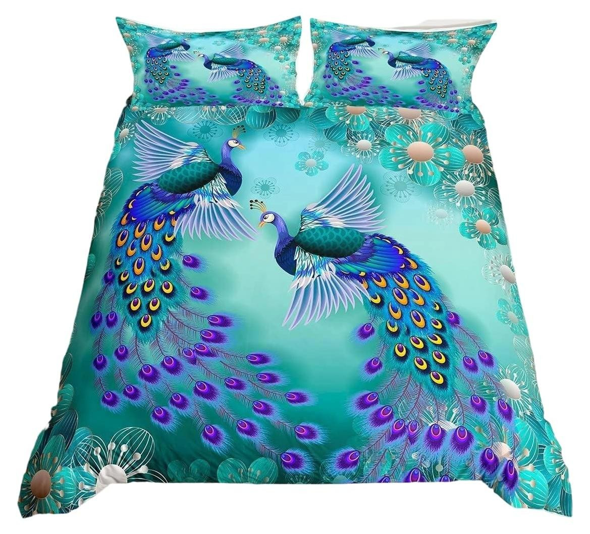 Solidchoice - Bohemian Dekbedovertrek Set met Exotische Vogels en Bloemen
