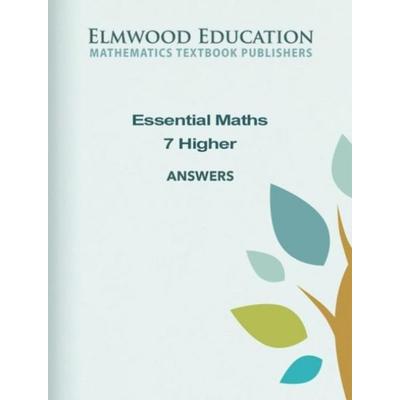 Essential Maths 7 Higher Answers, Taschenbuch von Michael White,David Rayner, Elmwood Education Limited, 978-1-906622-83-1