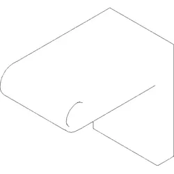 Dornbracht Wandhalter links BTH+PH - 081767502-00 chrom