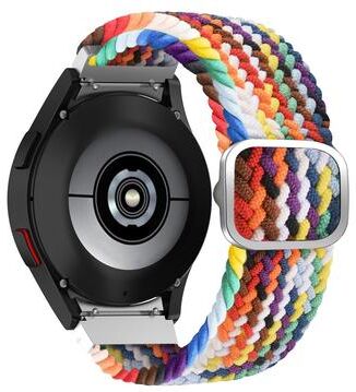 Everyday Crate Samsung Galaxy Watch4 40mm 44mm Woven Watch Band Adjustable Replacement Strap rainbow