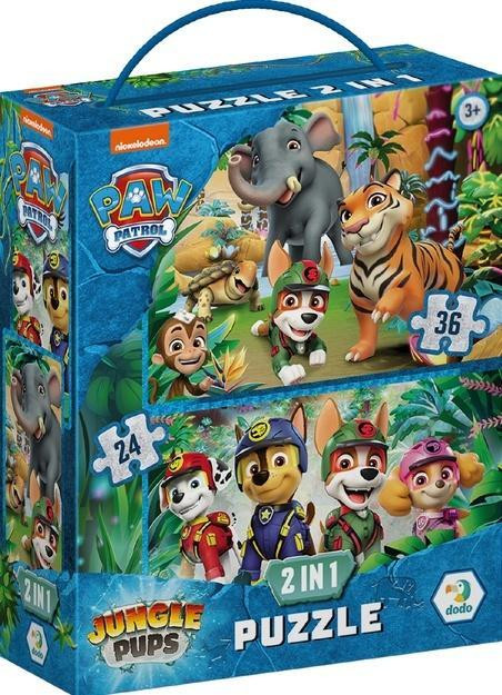 Toyz Group LLC Leerpuzzel 2-in-1 Paw Patrol: Avontuur in het Dodo-regenwoud