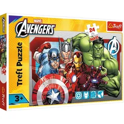 Puzzle 24 Maxi – Immer gerecht – Disney Marvel The Avengers Trefl 14378