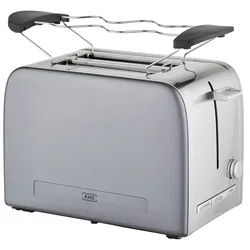 KHG Toaster  TO-1050 (GE) , grau , Edelstahl,Kunststoff,Metall lackiert , Maße (cm): B: 31,7 H: 18,8 T: 21.0
