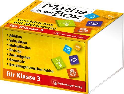 Verena Anlauf - Mathe in der Box: Lernkärtchen mit Methode(n) Klasse 3 - Preis vom 09.10.2026 07:28:09 h