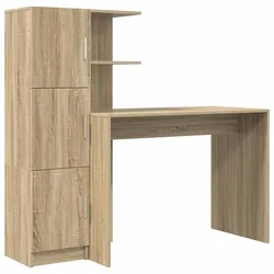 vidaXL Schreibtisch 2 pcs Sonoma-Eiche