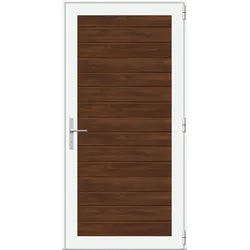 ConDoor LUXE-LINE Nebeneingangstüre, Wood Dark, Plancha