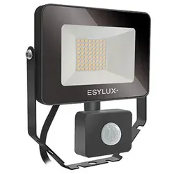 ESYLUX AFL Basic LED-Strahler mit Bewegungsmelder 10W 4000K, schwarz