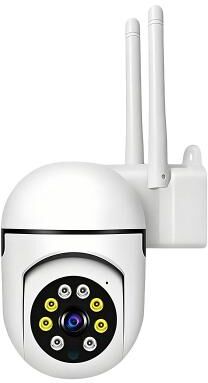 LightInthebox Outdoor Security Camera, 1080P WiFi PTZ Camera with 360° View, Full Color Night Vision, AI Motion Detection, 2-Way Audio, IP66 Waterproof Wireless Home Surveillance Camera, Dual Antennas