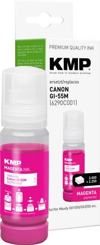 KMP Nachfülltinte ersetzt Canon GI55M (6290C001) Kompatibel Magenta 70ml 1587,5006