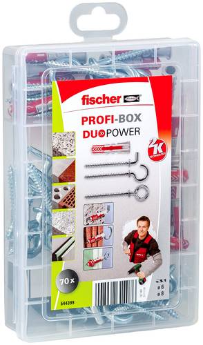 Fischer 544399 DUOPOWER + Haken Dübelsortiment 1 Set