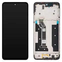 Motorola Display Unit für Moto G35, Schwarz (Display, Motorola Moto G35), Mobilgerät Ersatzteile, Schwarz