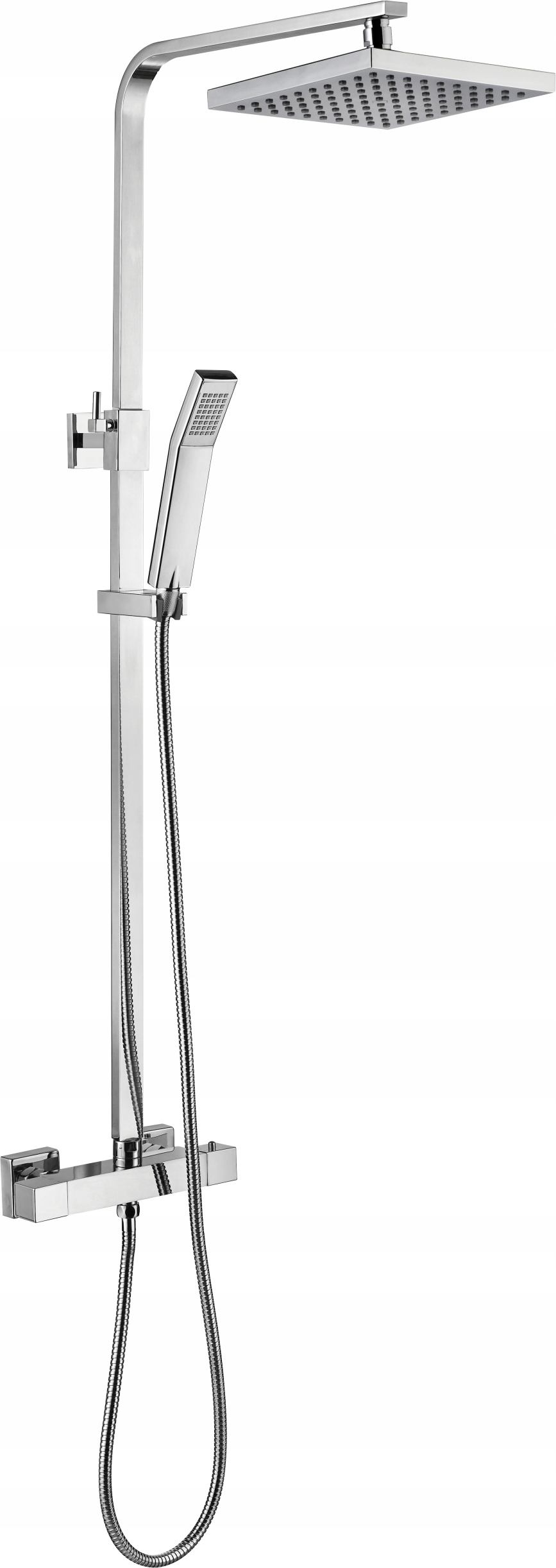 Hydroland Duschset Albinos Chrom mit Thermostatkopf