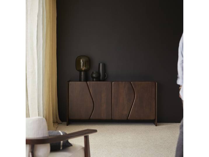Sideboard aus massivem Mangoholz, 160 cm Noé - Braun - Mango