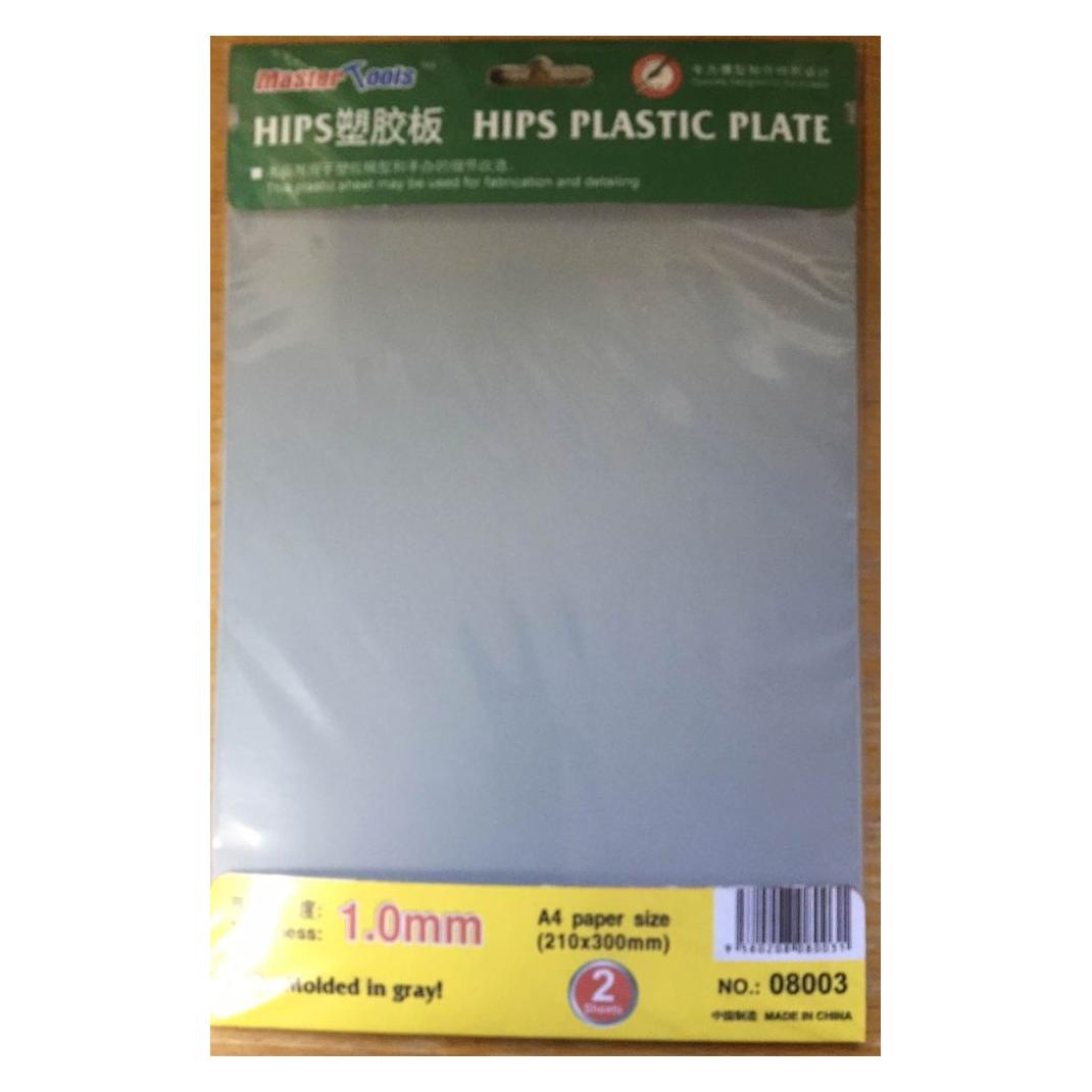 Master Tools HIPS 1,0mm plastic sheet(210mmx300mmx2pc (08003)