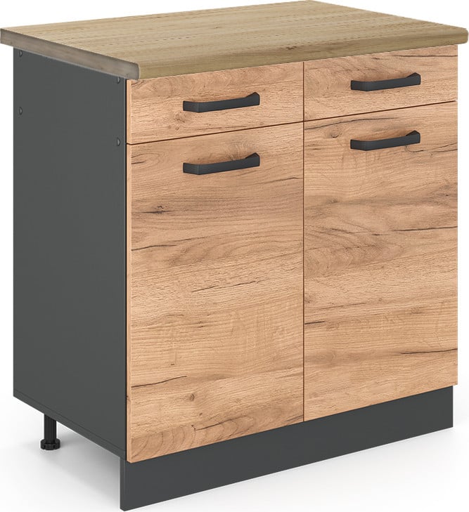 Vicco R-Line Keukenonderkast Eik Goud, Breedte: 81,6 cm