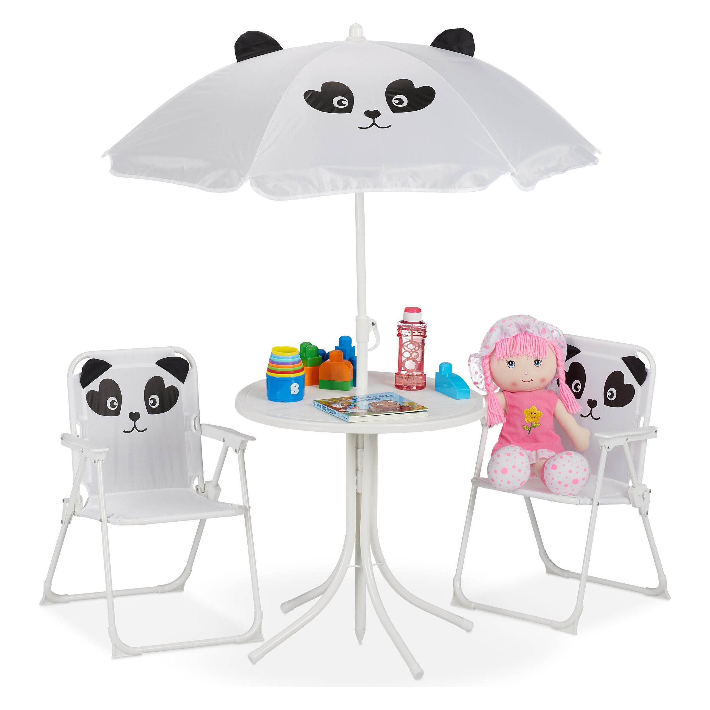 Relaxdays Camping Kindersitzrguppe (Kinderstuhl, Kindertisch) (4052025916046)