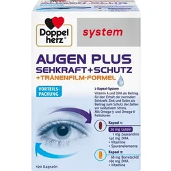 DOPPELHERZ Augen plus Sehkraft+Schutz system Kaps. 120 St