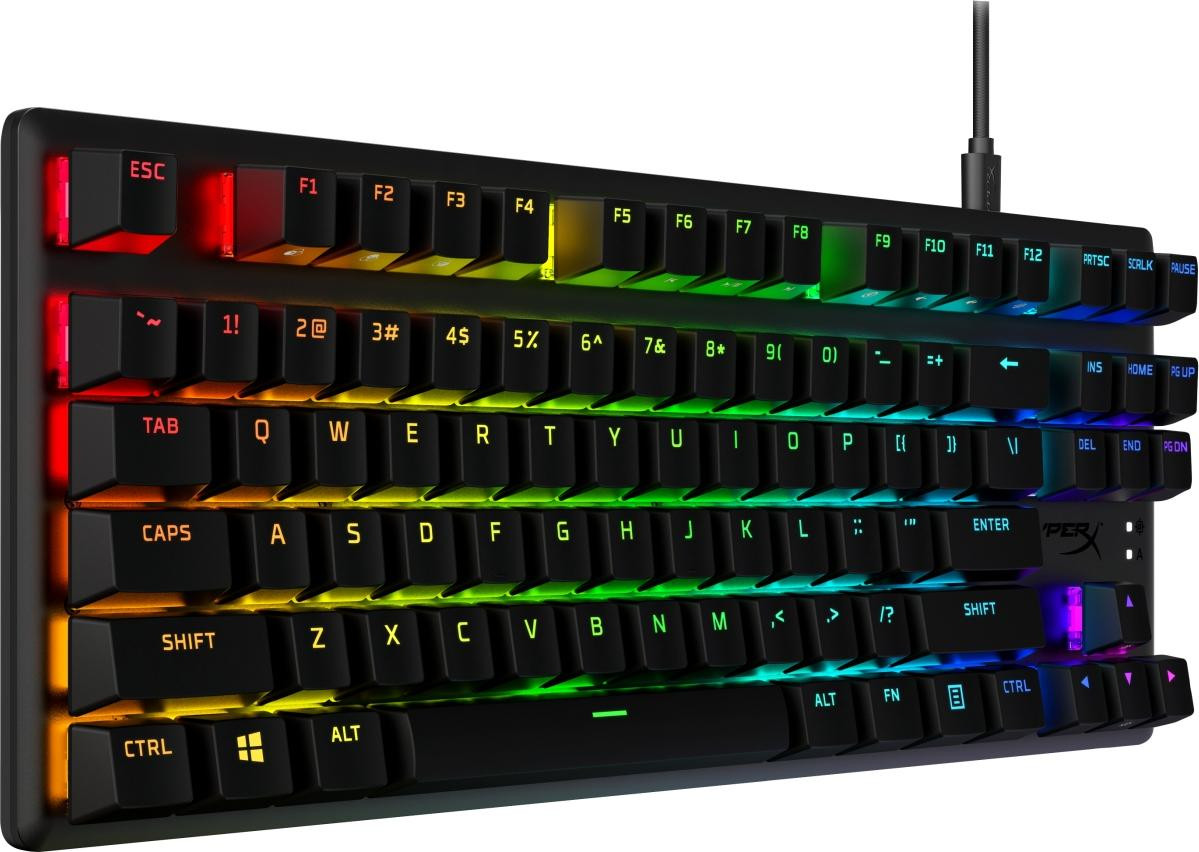 HyperX Alloy Origins Core PBT HX Blue Mechanisch Gaming Toetsenbord Tenkeyless RGB LED Zwart