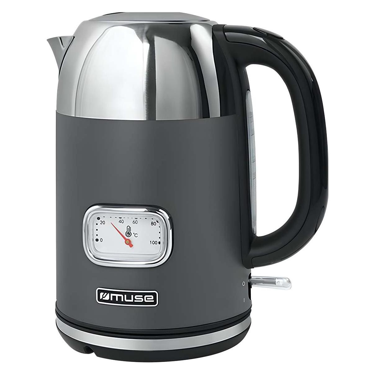 Muse MS020 DG Edelstahl Wasserkocher grau (1.70 l) (436320)