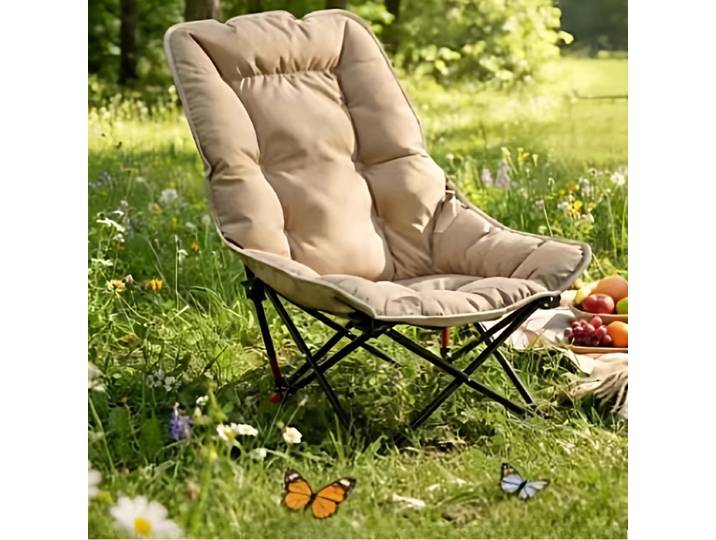 Chaise de camping légère et pliable, équipement de plage, chaise de camping d'extérieur à dossier haut, Cadeira De Acampamento, mobilier d'extérieur
