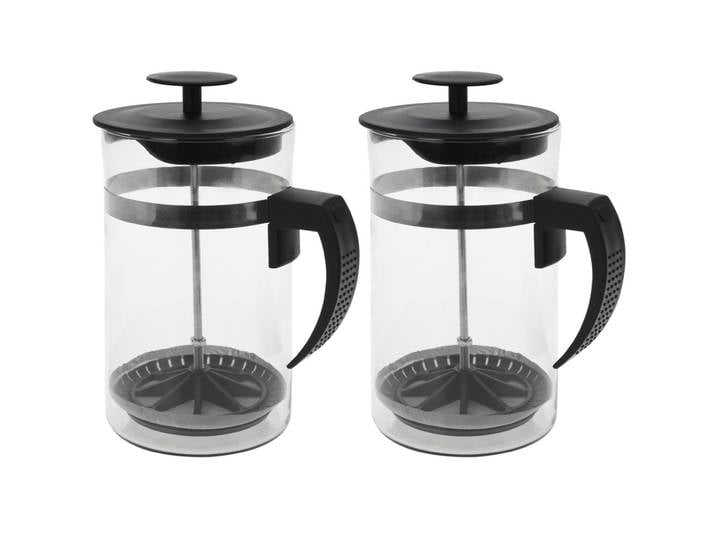 2er-Set Kaffeezubereiter, French Press, 1 Liter