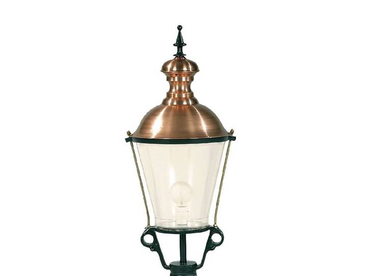 Nostalgische ronde lantaarn lamp Lantern K2A zwart KS Verlichting - 1405