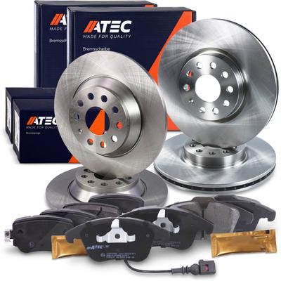 Atec Bremsscheiben + Bremsbeläge Vorne + Hinten [Hersteller-Nr. 40579790]