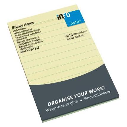 Info STICKY NOTES - Haftnotizen (150 x 100 mm) (5669-01)