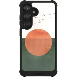 Nivocase Hülle für Samsung Galaxy S25 Stossfeste Handyhülle NIVOmax Case Schwarz Sonnenschein (Samsung Galaxy S25), Smartphone Hülle, Schwarz